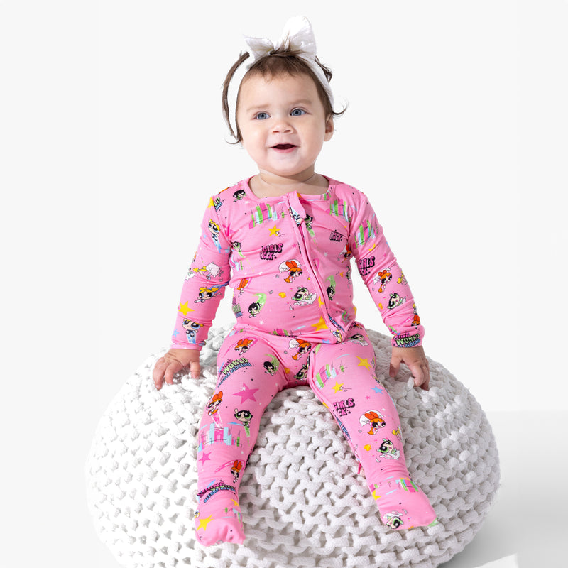 Powerpuff Girls Saving Bedtime Bamboo Convertible Footie