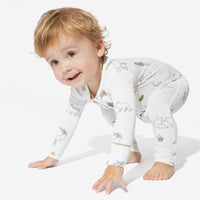 Winter Forest Animals Bamboo Convertible Footie