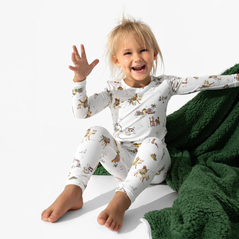 Classic Green Christmas Bundle - Bamboo Kids Pajamas