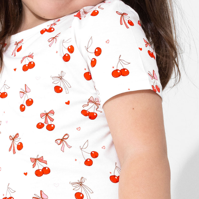 Cherry On Top Bamboo Kids Pajama Short Set