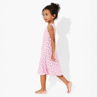 Milk & Cookies Pink Bamboo Girls' Sleeveless Dress