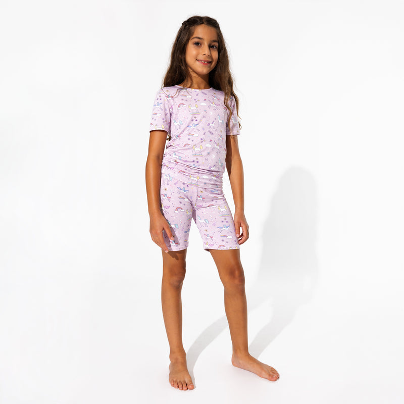 Enchanted Unicorn Bamboo Kids Pajama Short Set