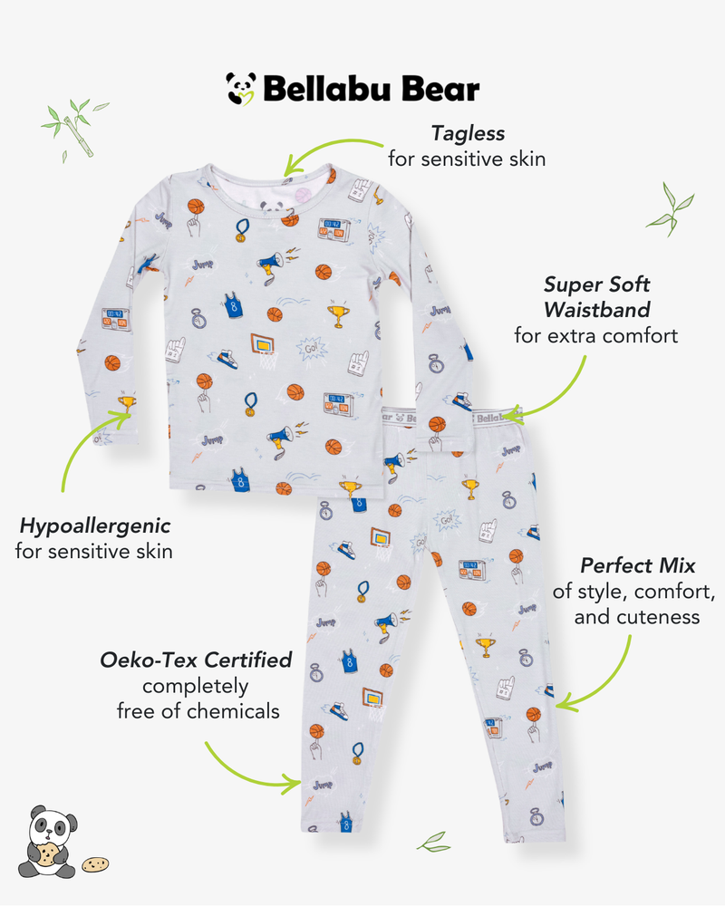 All Star Basketball Bamboo Kids Pajamas