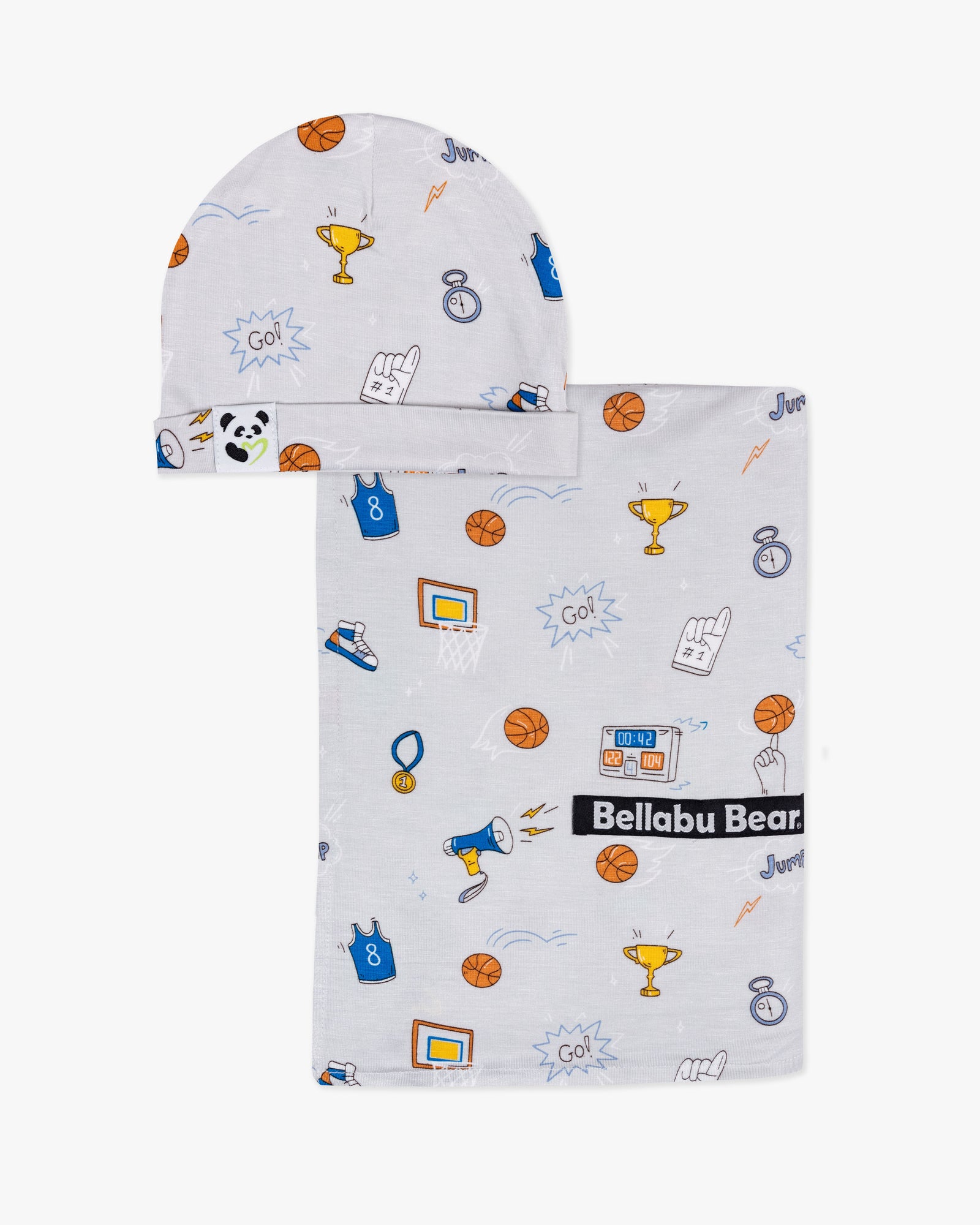 All Star Basketball Bamboo Swaddle & Beanie Set