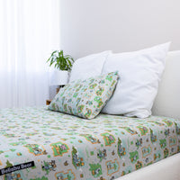 Minecraft Overworld Dreams Bamboo Bed Sheet Set