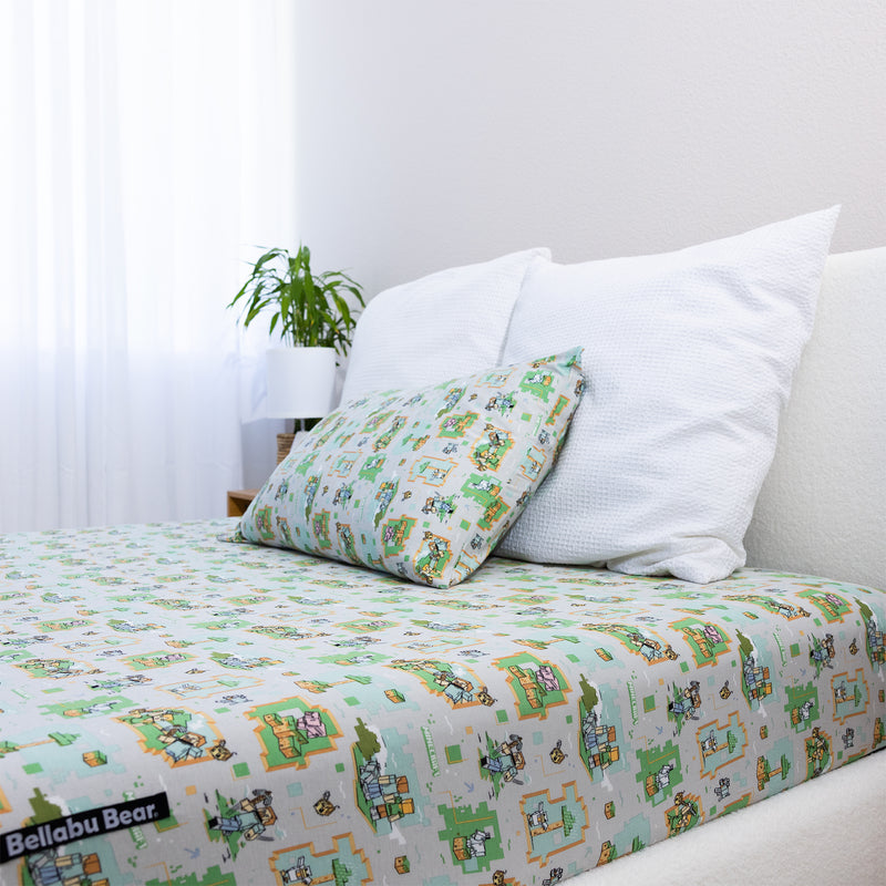 Minecraft Overworld Dreams Bamboo Bed Sheet Set