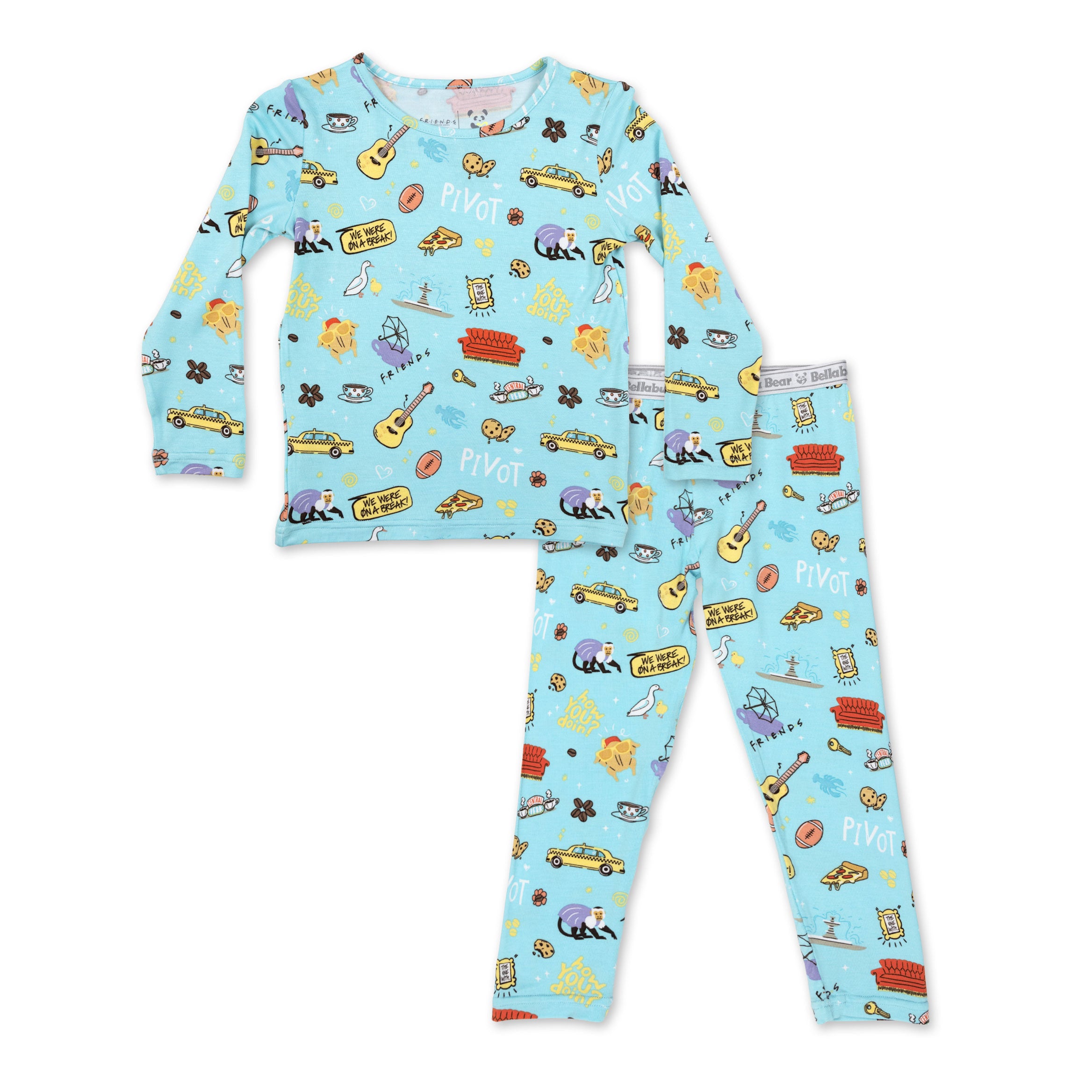 Central Perk FRIENDS Bamboo Kids Pajamas: Soft, Eco-Friendly Fun