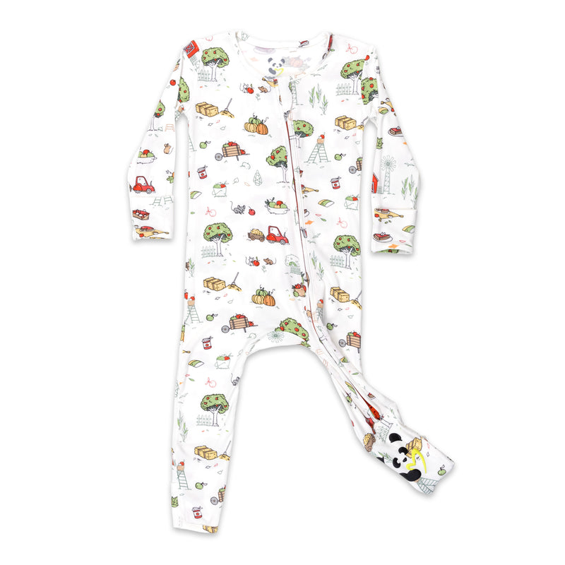 Farm Vibes Bamboo Convertible Footie