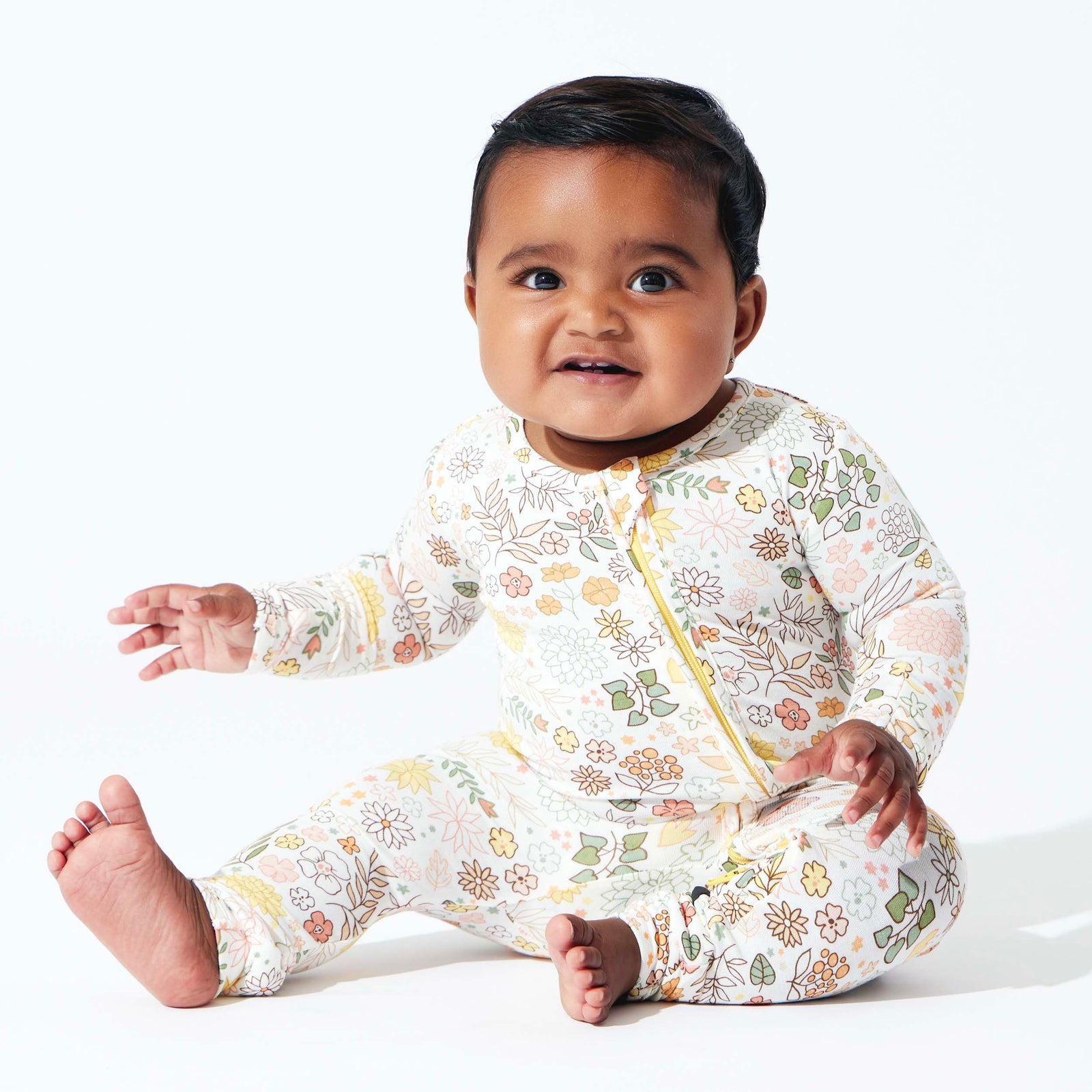 Fall Floral Bamboo Convertible Footie