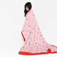 Love Kittens Bamboo Sherpa Blanket