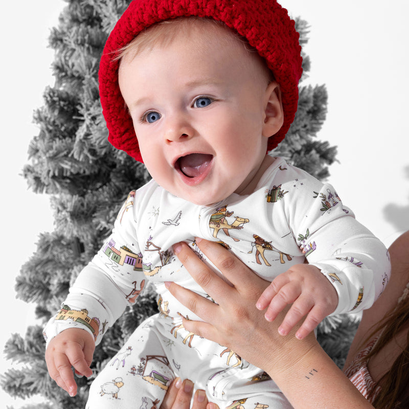 Holy Night Bamboo Convertible Footie