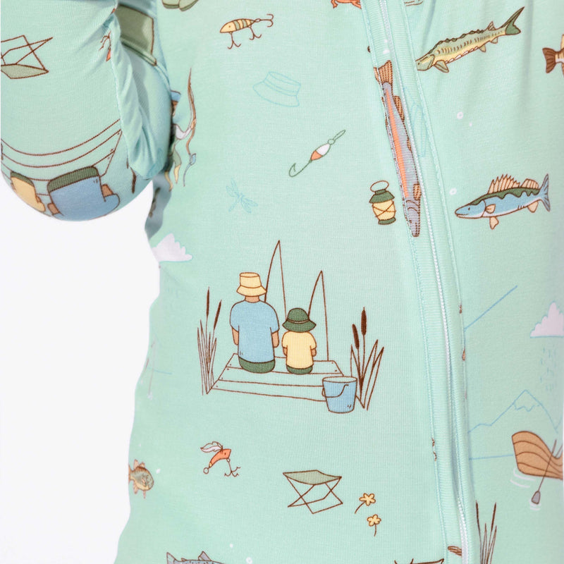 Fishing Bamboo Convertible Footie