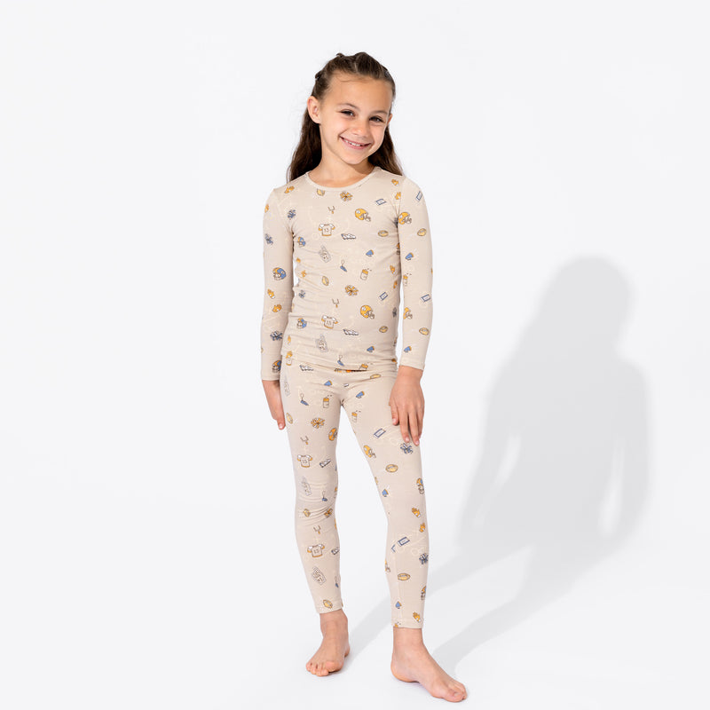 Football Bamboo Kids Pajamas