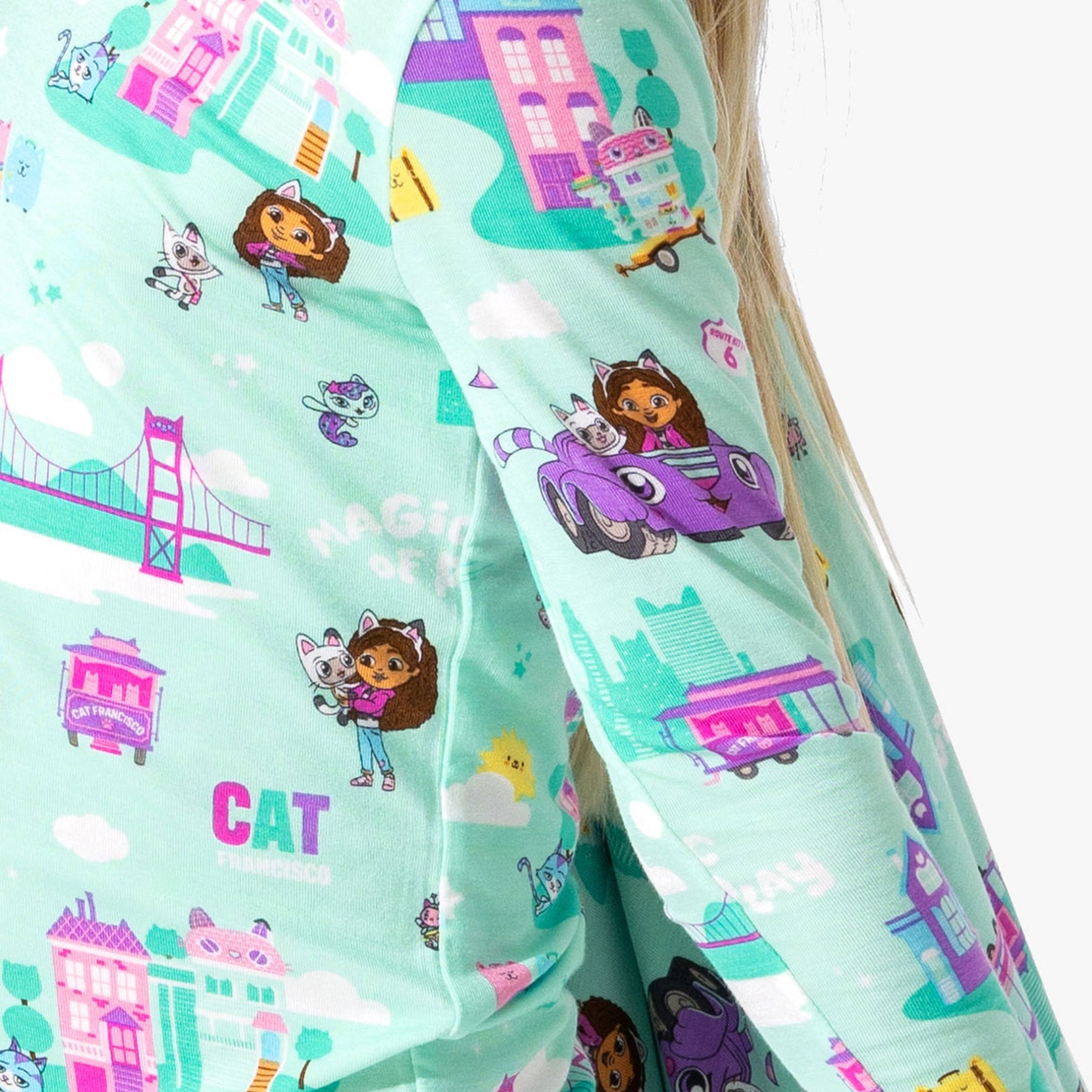 Gabby's Dollhouse: Cat Francisco Bamboo Kids Pajamas
