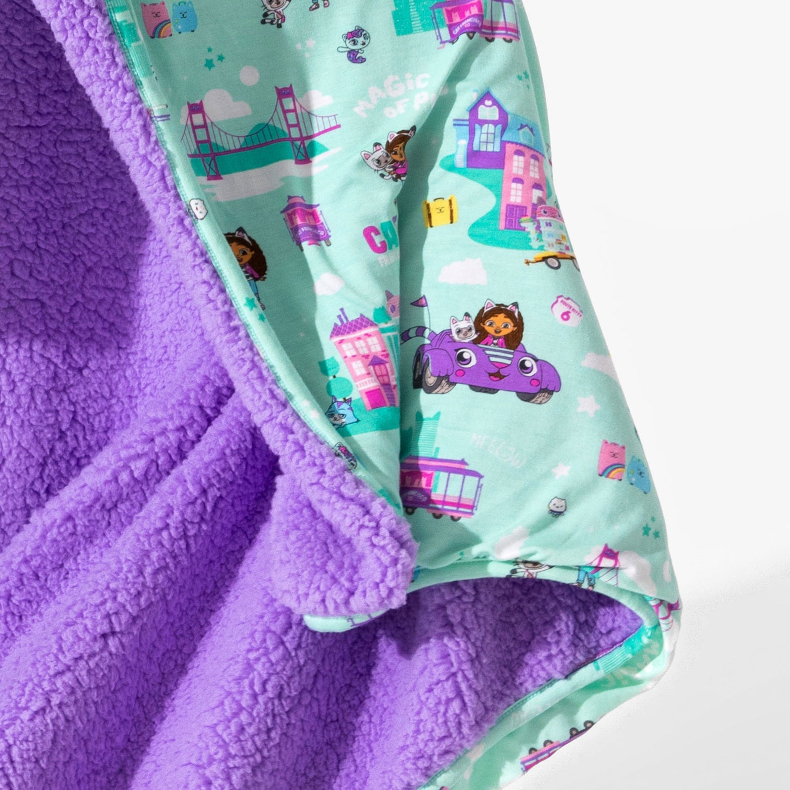 Gabby's Dollhouse: Cat Francisco Bamboo Sherpa Blanket