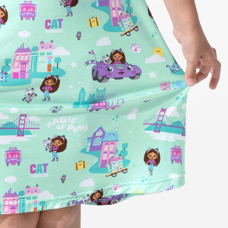 Gabby's Dollhouse: Cat Francisco Bamboo Girls' Short Sleeve Dress