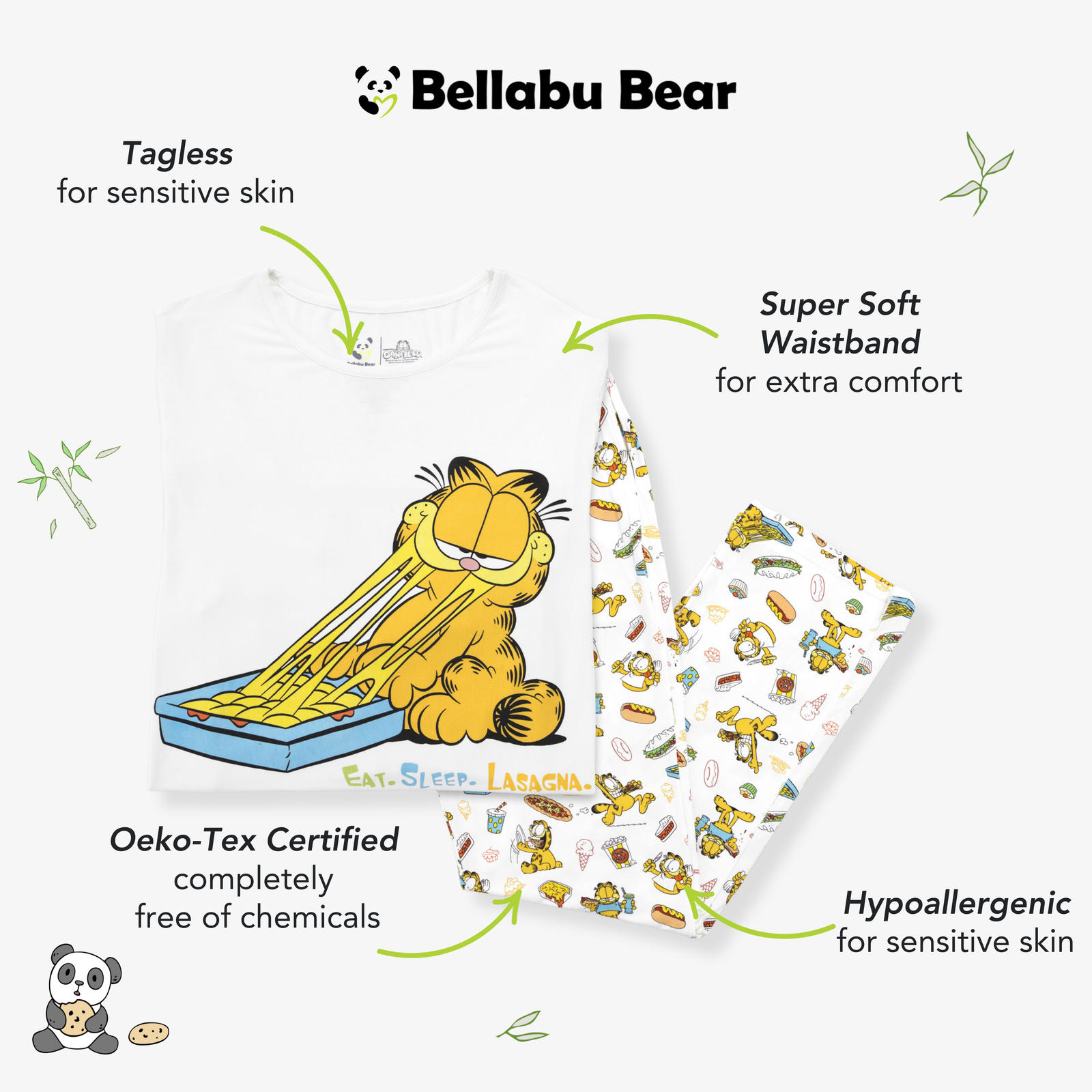 Garfield: Snack Attack Bamboo Men's Pajama Set