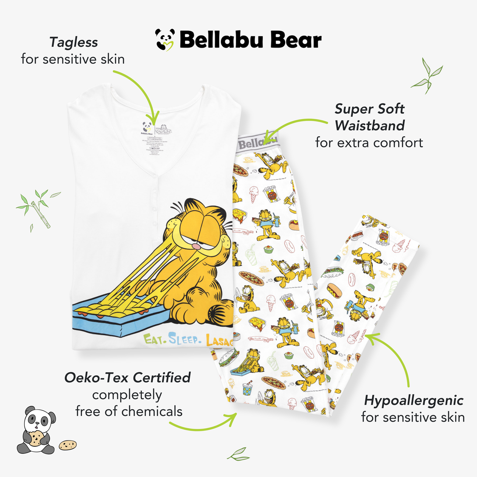 Garfield: Snack Attack Bamboo Women's Pajama Set