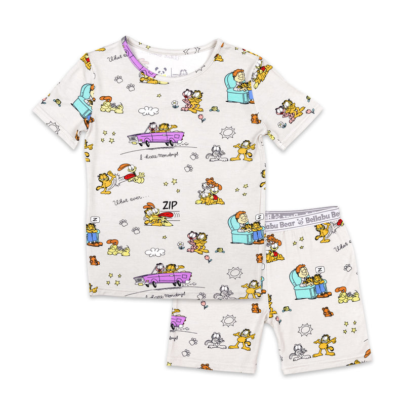 Garfield & Friends Bamboo Kids Pajama Short Set
