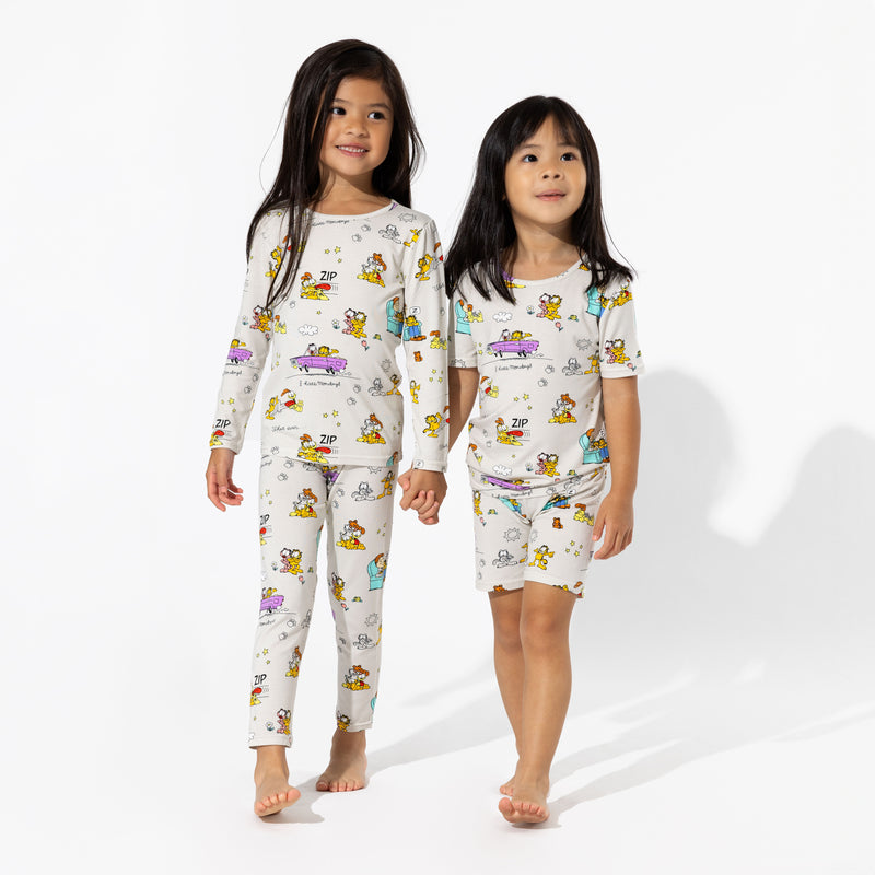 Garfield & Friends Bamboo Kids Pajama Short Set