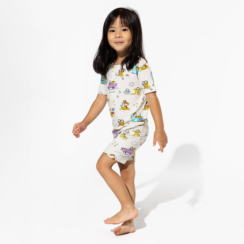 Garfield & Friends Bamboo Kids Pajama Short Set