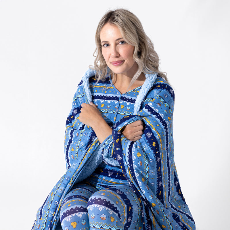 Hanukkah Fair Isle Bamboo Women's Pajama Set