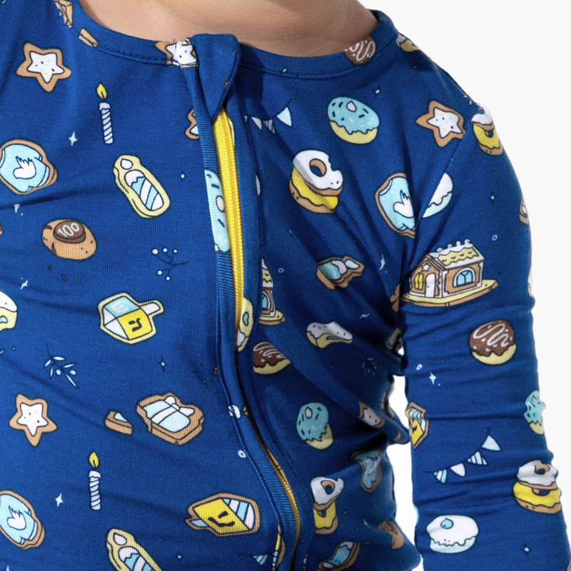 Hanukkah Cookies Bamboo Convertible Footie