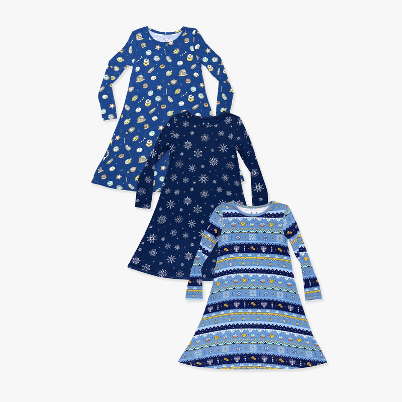 Hanukkah Nights Bundle - Bamboo Girls' Dresses