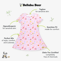 Happee Birthdae Harry Bamboo Girls' Short Sleeve Dress