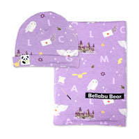 Hedwig's Magical Mail Bamboo Swaddle & Beanie Set