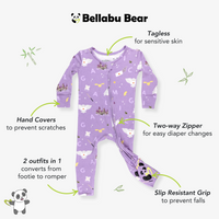 Hedwig's Magical Mail Bamboo Convertible Footie