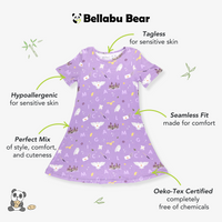 Hedwig's Magical Mail Bamboo Girls' Short Sleeve Dress