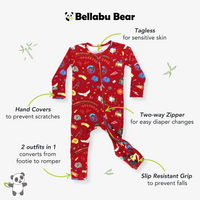 Hogwarts Express Bamboo Convertible Footie