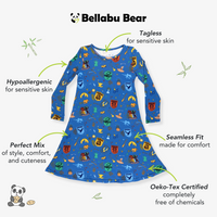 House Pride Bamboo Girls' Long Sleeve Dress