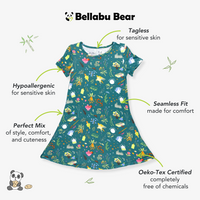 Mandrake's Potions & Herbs Bamboo Girls' Short Sleeve Dress