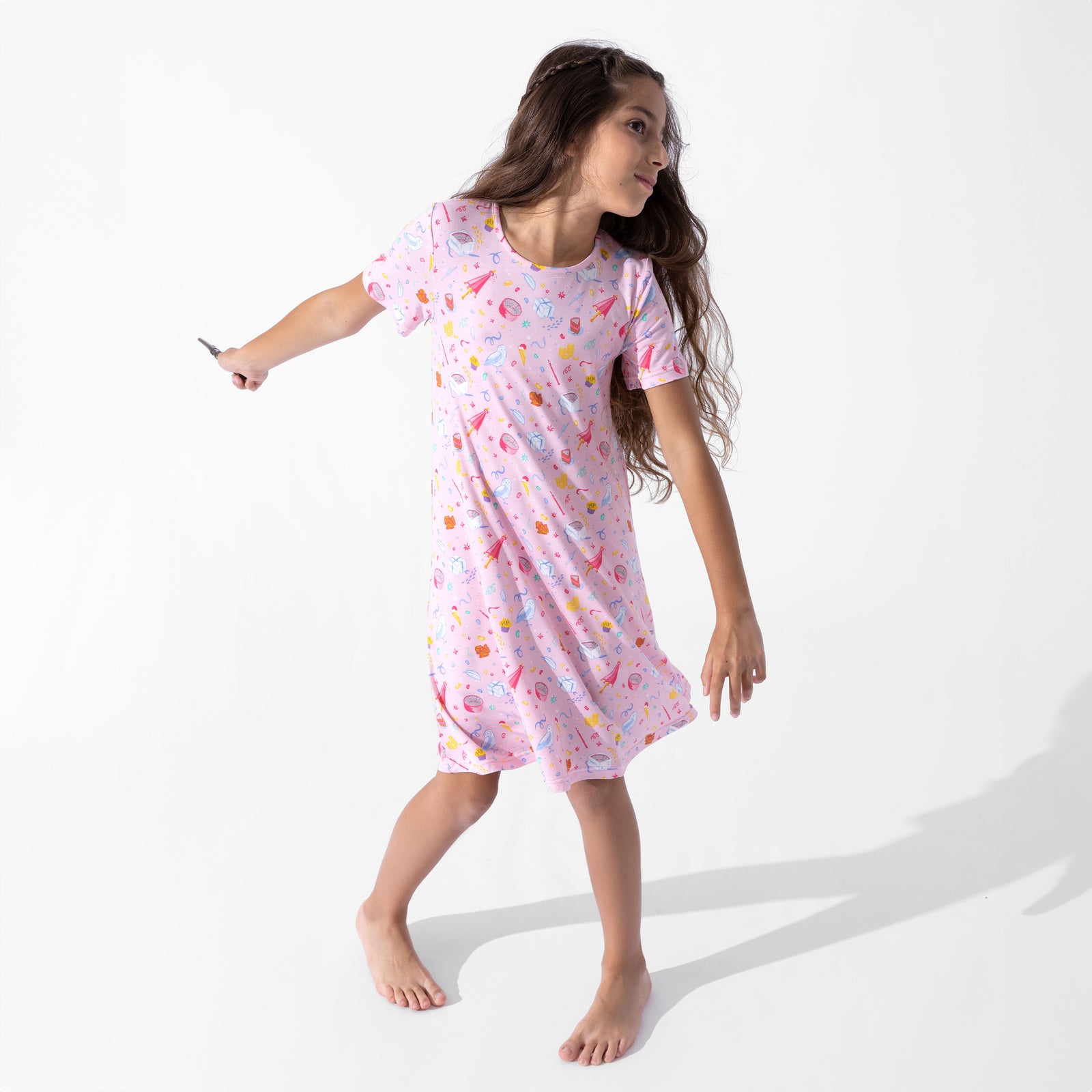 Happee Birthdae Harry Bamboo Girls' Short Sleeve Dress