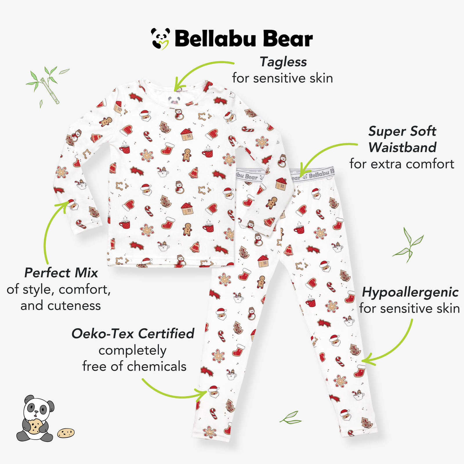 Sugar Cookies Bamboo Kids Pajamas