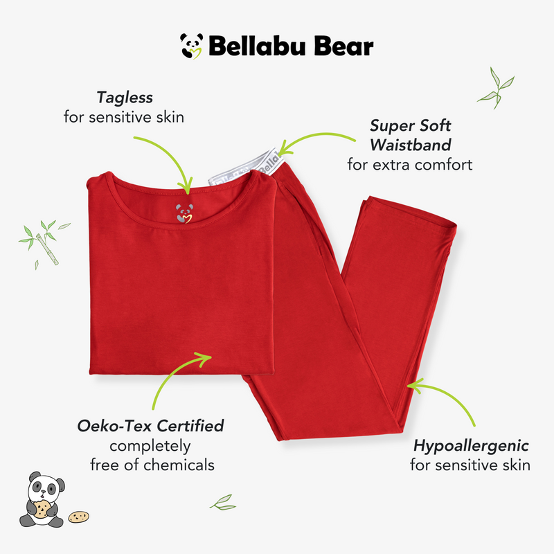 Winterberry Red Bamboo Men's Pajama Set