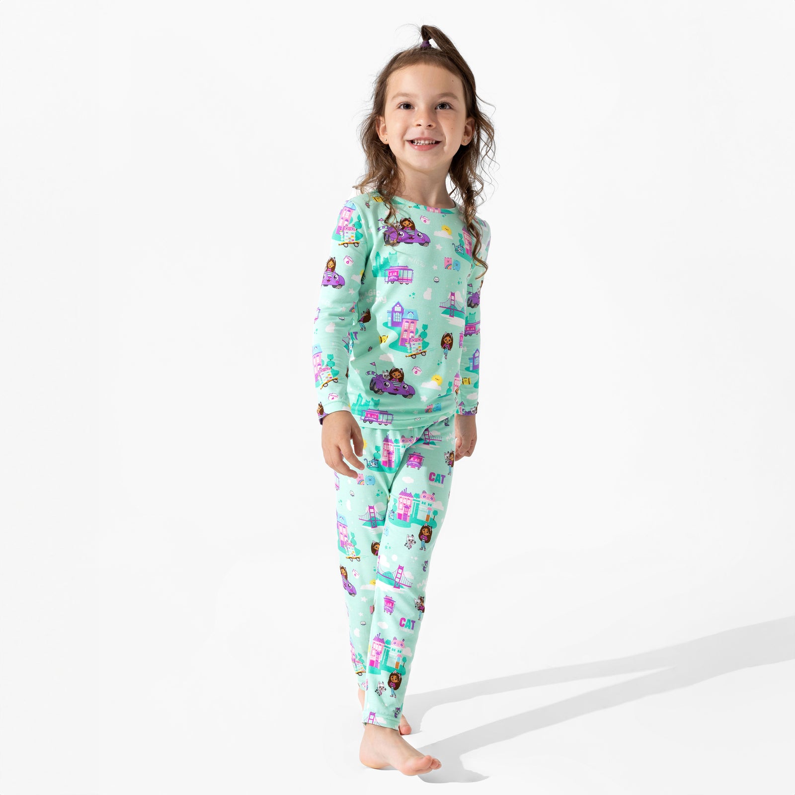Gabby's Dollhouse: Cat Francisco Bamboo Kids Pajamas