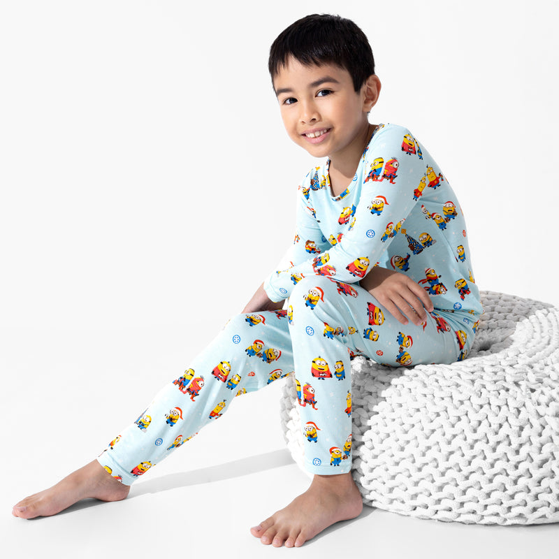 Merry Minions Holiday Bamboo Kids Pajamas