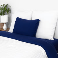 Starry Night Blue Bamboo Bed Sheet Set