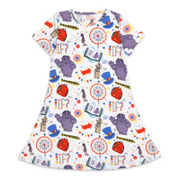 IF Movie Bamboo Girls' Short Sleeve Dress