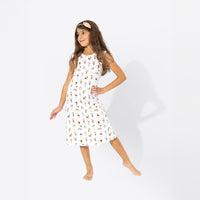 Ice Cream Bamboo Girls' Sleeveless Dress