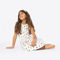 Ice Cream Bamboo Girls' Sleeveless Dress