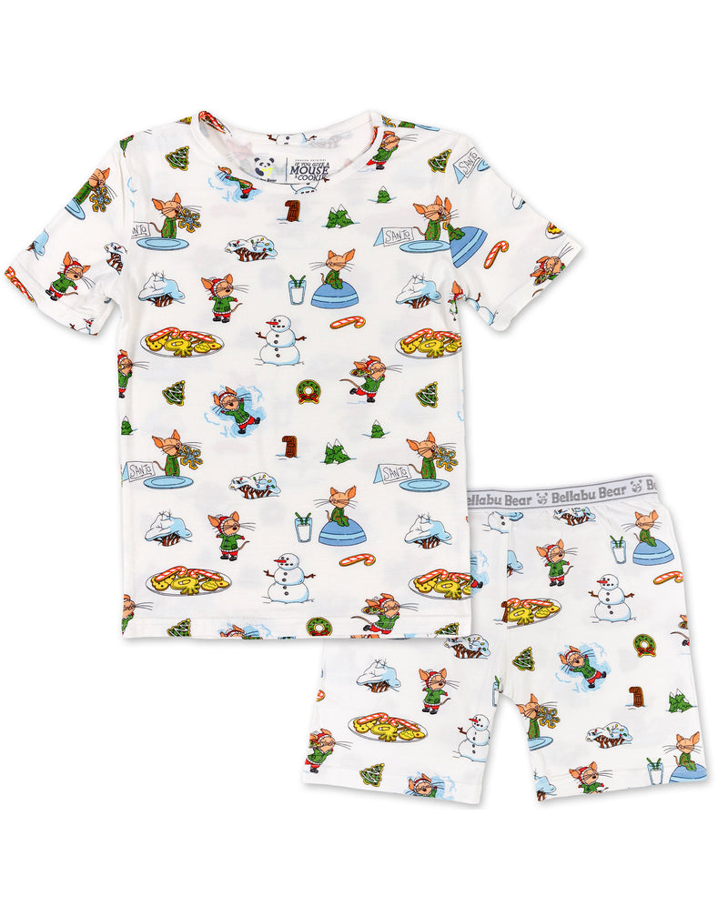 If You Give a Mouse a Cookie Christmas Bamboo Kids Pajama Short Set
