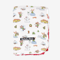 If You Give A Mouse A Cookie Christmas Bamboo Sherpa Blanket