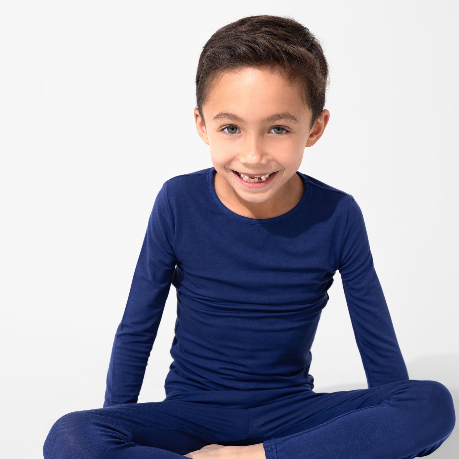 Starry Night Blue Bamboo Kids Pajamas