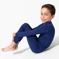 Starry Night Blue Bamboo Kids Pajamas