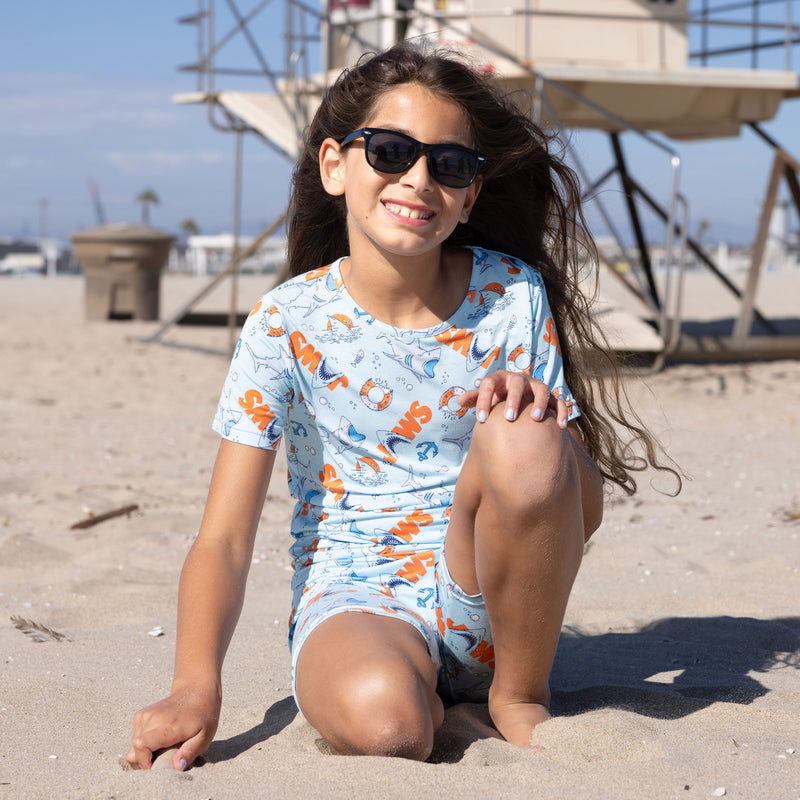JAWS Bamboo Kids Pajama Short Set