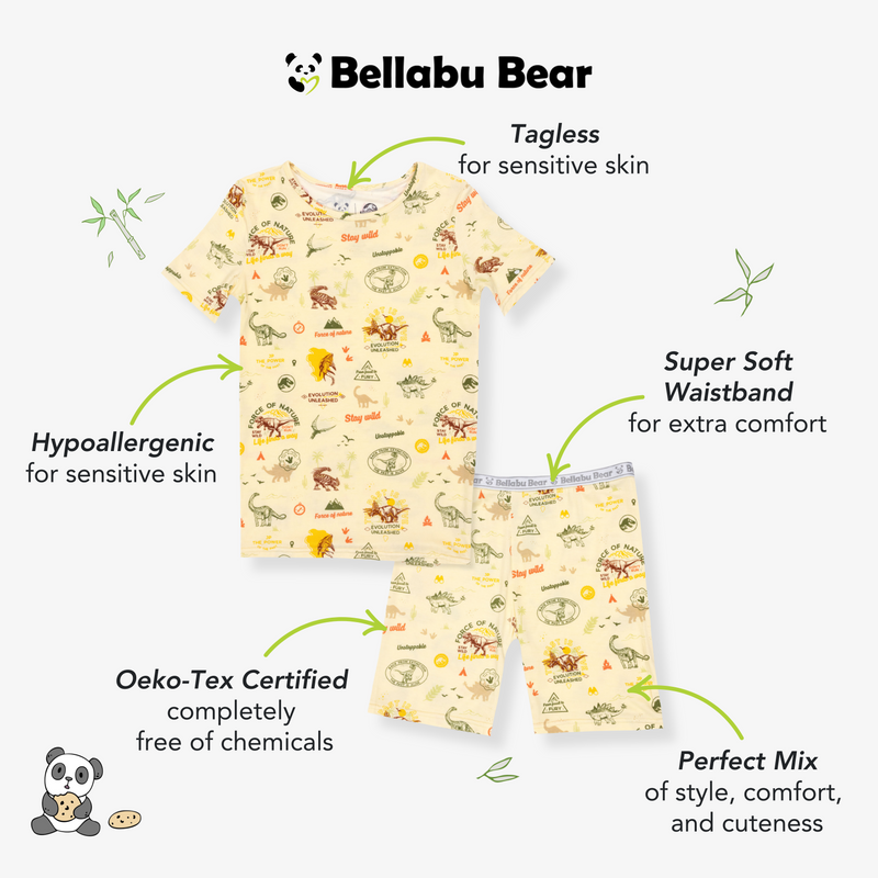 Jurassic Park: Origins Bamboo Kids Pajama Short Set